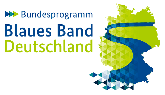 Logo des Bundesprogramms "Blaues Band Deutschland"