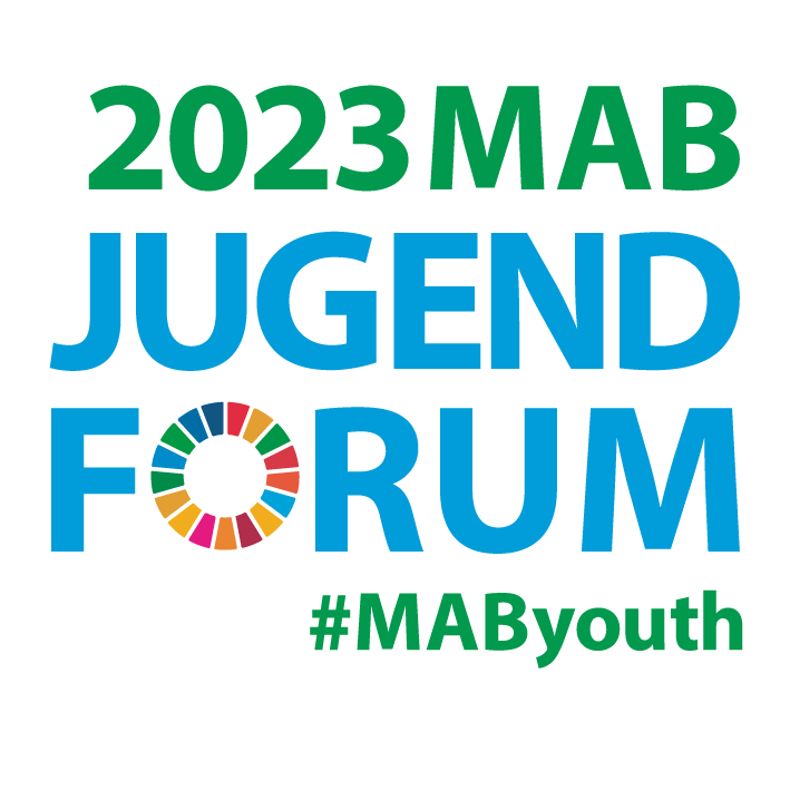 Auf der Abbildung ist das Logo MAB Jugendforum 2023 zu sehen.