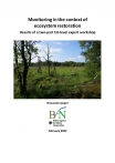 Cover Discussion Paper Monitoring in the context of ecosystem restoration