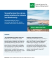 Cover Strengthening the science-policy interface for climate and biodiversity