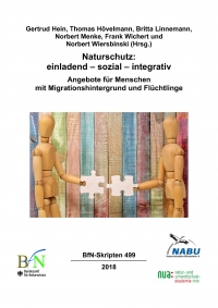 Cover Skript 499 - Naturschutz: einladend – sozial – integrativ Angebote für Menschen mit Migrationshintergrund und Flüchtlinge