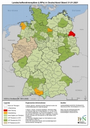 Karte Landschaftsrahmenplanung in Deutschland