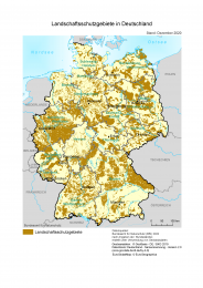 Karte Landschaftsschutzgebiete in Deutschland