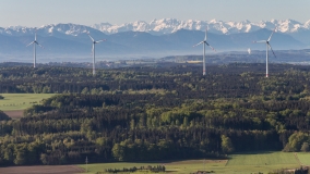 Windpark in Berg am Starnberger See