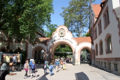Haupteingang des Leipziger Zoos