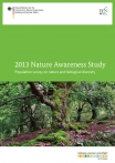 Cover Brochure Nature Awareness Study 2013 with an old tree
