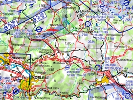 Gebietsdarstellung ID 173 Westerwälder Seenplatte ICAO 2022