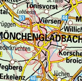 Abgrenzung der Landschaft "Mönchengladbach" (104)