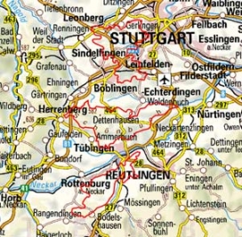 Abgrenzung der Landschaft "Rammert südlicher Schönbuch und Glemswald" (10401)