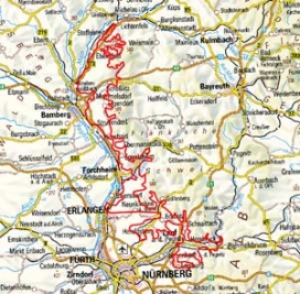 Abgrenzung der Landschaft "Vorland der Nördlichen Frankenalb" (11200)