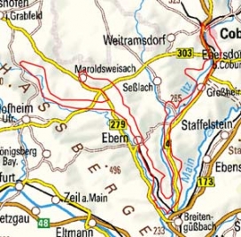 Abgrenzung der Landschaft "Itz-Baunach-Aue" (11701)