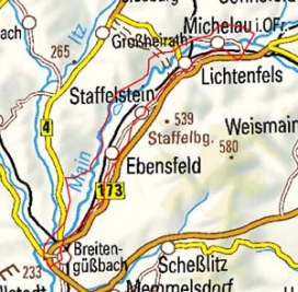 Abgrenzung der Landschaft "Maintal zwischen Lichtenfels und Bamberg" (11702)