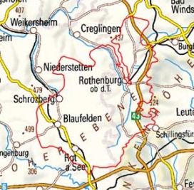 Abgrenzung der Landschaft "Östliche Hohenloher-Haller Ebene" (12701)