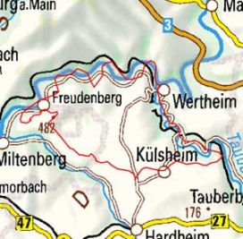 Abgrenzung der Landschaft "Wertheimer Hochfläche" (14102)