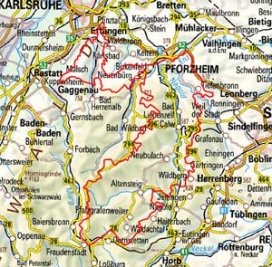 Abgrenzung der Landschaft "Schwarzwald-Randplatten" (15000)