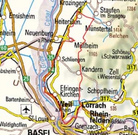 Abgrenzung der Landschaft "Markgräfler Hügelland" (20101)