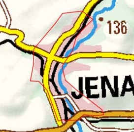 Abgrenzung der Landschaft "Jena" (211)