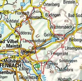 Abgrenzung der Landschaft "Ronneburger Hügelland" (23301)