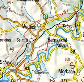 Abgrenzung der Landschaft "Wittlicher Senke" (25100)