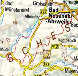 Abgrenzung der Landschaft "Südliche Ahreifel" (27201)