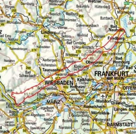 Abgrenzung der Landschaft "Hoher Taunus" (30100)