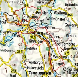 Abgrenzung der Landschaft "Limburger Becken und Idsteiner Senke" (30300)
