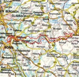 Abgrenzung der Landschaft "Siegtal" (33001)
