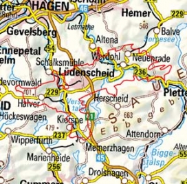 Abgrenzung der Landschaft "Lüdenscheider Mulde" (33602)