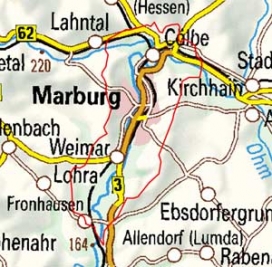 Abgrenzung der Landschaft "Marburg-Giessener Lahntal" (34801)
