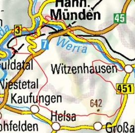 Abgrenzung der Landschaft "Kaufunger Wald" (35702)