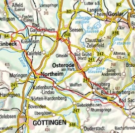 Abgrenzung der Landschaft "Südwestliches Harzvorland" (37600)