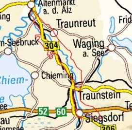 Abgrenzung der Landschaft "Trauntal" (3903)