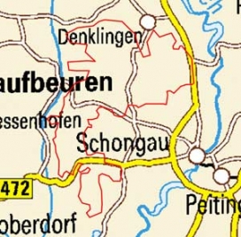 Abgrenzung der Landschaft "Sachsenrieder und Denklinger Rotwald" (4703)