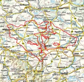 Abgrenzung der Landschaft "Thüringer Becken" (48200)