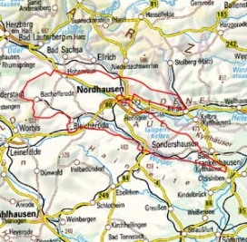 Abgrenzung der Landschaft "Nordthüringer Hügelland" (48400)
