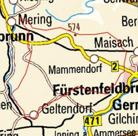 Abgrenzung der Landschaft "Fürstenfeldbrucker Hügelland" (5000)