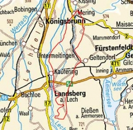 Abgrenzung der Landschaft "Landsberger Platten" (5001)