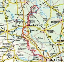 Abgrenzung der Landschaft "Unteres Saaletal" (50201)