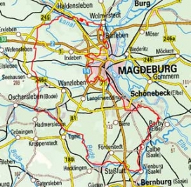 Abgrenzung der Landschaft "Magdeburger Börde" (50400)