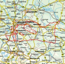Abgrenzung der Landschaft "Ostbraunschweigisches Hügelland" (51201)