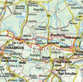 Abgrenzung der Landschaft "Lübbecker Lössland" (53301)