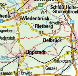 Abgrenzung der Landschaft "Obere Lippetalung" (54007)