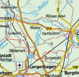 Abgrenzung der Landschaft "Wietzenbruch" (62703)