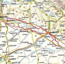 Abgrenzung der Landschaft "Donauniederung zwischen Regensburg und Vilshofen" (6401)