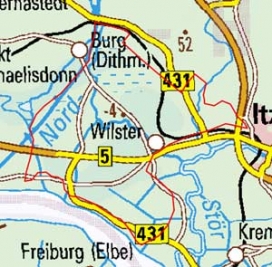 Abgrenzung der Landschaft "Wilstermarsch" (67101)