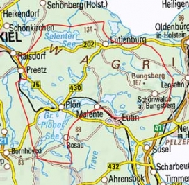 Abgrenzung der Landschaft "Holsteinische Schweiz" (70201)
