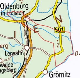 Abgrenzung der Landschaft "Oldenburger Graben" (70202)