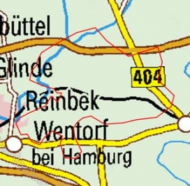 Abgrenzung der Landschaft "Sachsenwald" (70205)