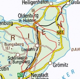 Abgrenzung der Landschaft "Wagrien" (70209)