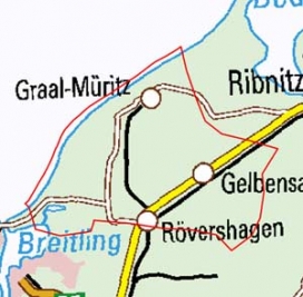 Abgrenzung der Landschaft "Rostock-Gelbensander Heide" (71200)